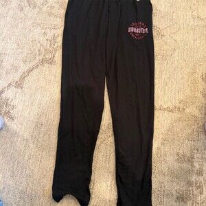 League Indiana Hoosiers Sweatpants Joggers Men's M Black Drawstring Logo